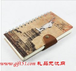 牛皮紙面線圈創意記事薄