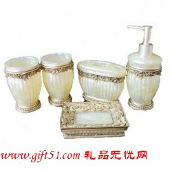 歐式風格樹脂衛浴五件套
