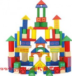 開發智力兒童木質積木玩具