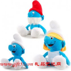 藍精靈毛絨公仔