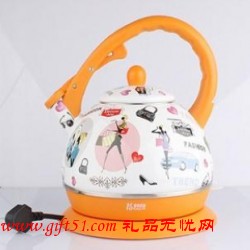 韓版個性滿花搪瓷水壺定做