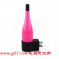 LED光控感應酒瓶小夜燈定做