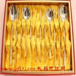 韓國不銹鋼餐具 實用勺筷叉套裝定做