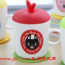 蘋果杯動(dòng)物杯定制