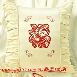 中國(guó)風(fēng)迎福,平安抱枕定制