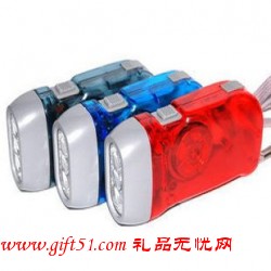 環(huán)保節(jié)能LED燈,自發(fā)電手搖手電筒禮品,禮品電筒定制