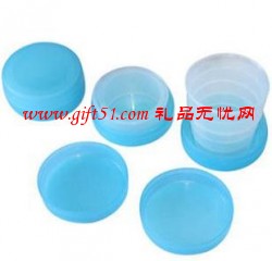 迷你藍色伸縮杯