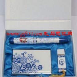 滿青花臉普筆三件套裝