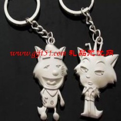 灰太狼紅太郎鑰匙扣定制,時尚廣告鑰匙扣定做
