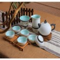 玉雪呈祥福壺茶具10件套