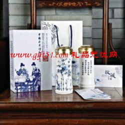 和記張生國粹青花竹節(jié)隨身杯