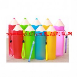 廣告鉛筆塑料隨手杯 時尚學生水杯