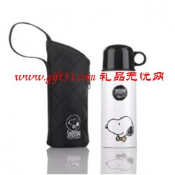史努比金領結保溫杯