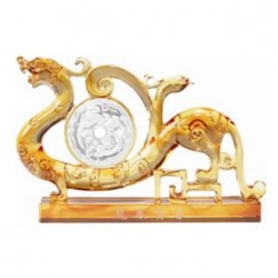 龍鳳呈祥琉璃擺件