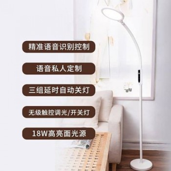 面光源智能語音落地燈