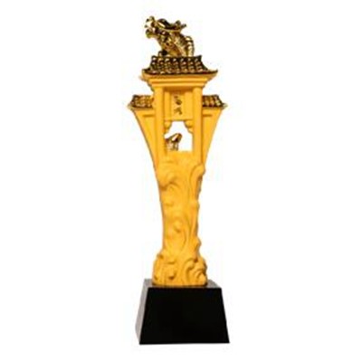 魚躍龍門沙金獎杯